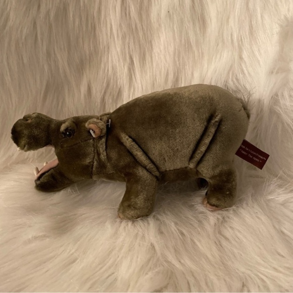 Happy The Hippo Talking Stuffed Plush Animal Brown